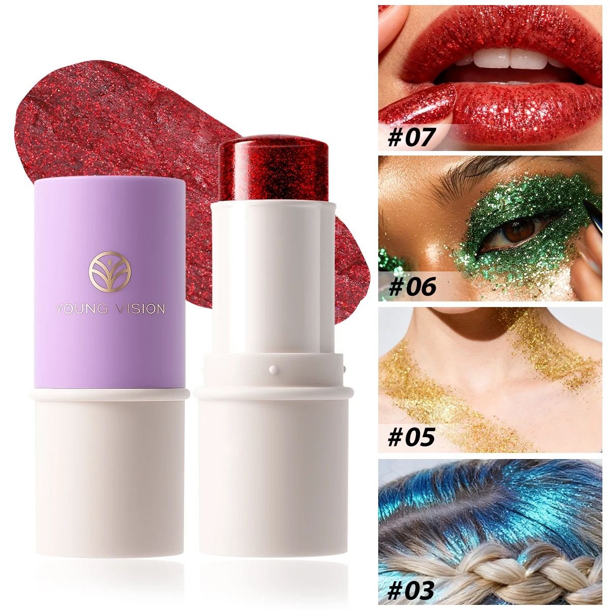 Glitter Gel Merman Scale Face Body Lip Glitter Eyeshadow Lasting Waterproof Dazzling Polarized Stage Makeup