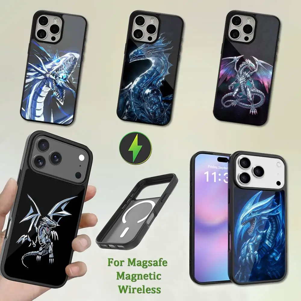 

Cool Blue-Eyes White D-Dragon Phone Case For iPhone 13,12,11,16,15,17,14,Pro,Max,Plus,Mini,Magsafe,Magnetic Wireless Charging