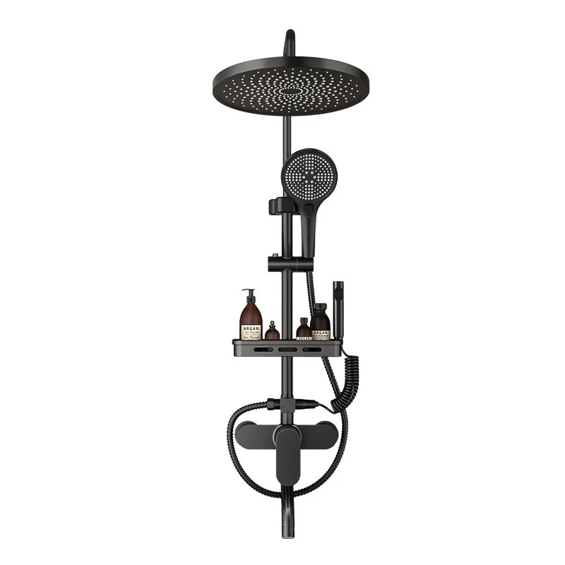 Shower Set Brass Thermostatic Spa Luxury Shower Head High Water Pressure for Home Bath System Adjustable Spray Shower Head Sets