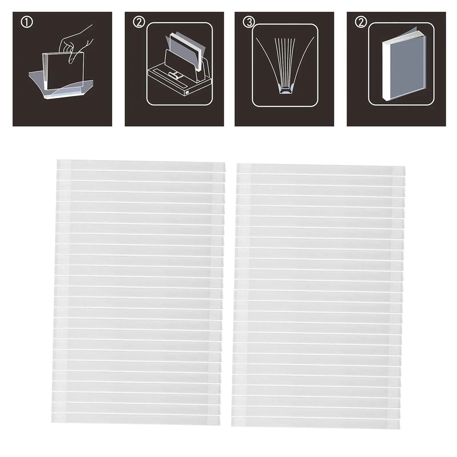 

Thermal Glue Strips ,Hot Melt Tapes,Binding Glue Strips Hot Melt Glue Strips for Books