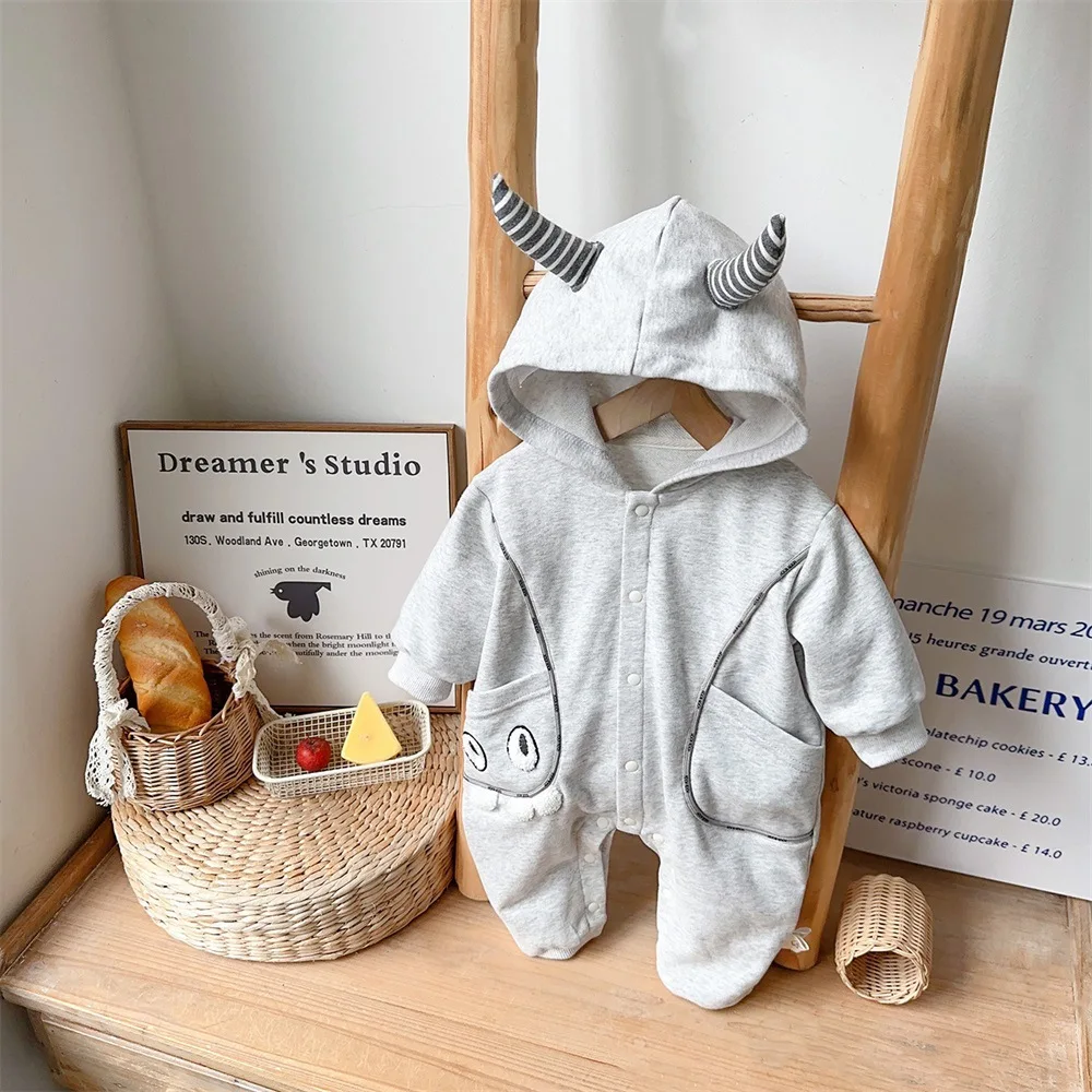 

UNITIM/Детские комбинезоны для маленьких девочек с капюшоном, комбинезоны для маленьких девочек, весна 2026, боди с героями мультфильмов для новорожденных девочек, комбинезон для младенцев