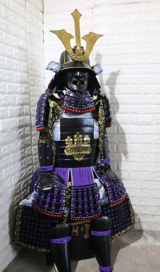 FRP material Japanese Samurai Armor Cosplay Movie The Last Warrio Stage Performance Costs Handdragged Real Armor Japanese Armors