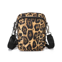 Borsa a tracolla casual da donna con stampa leopardata di nuova moda