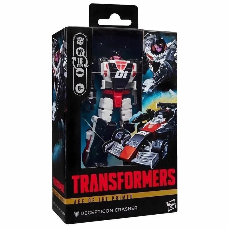 ของเล่น Hasbro Transformers Classic รุ่น Age Of The Primes Deluxe Class Decepticon Crasher ของเล่นหุ่นยนต์สะสม ของขวัญ งานอดิเรก มีสินค้าในสต็อก