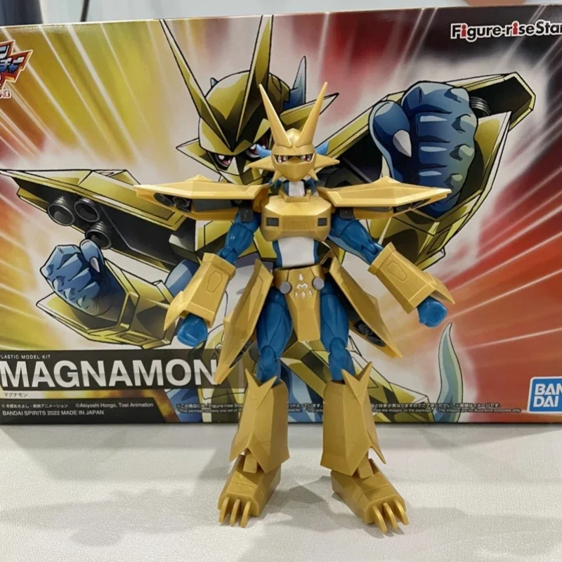 Bandai Original Digimon Adventure Model Kit Figure-rise Standard Magnamon Collection Model Anime Action Figure Toys for Boys