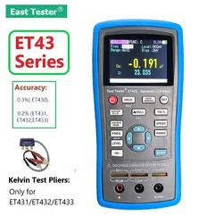 East Tester-LCR 디지털 브리지 미터 ET43, USB 휴대용 고정밀 커패시턴스 인덕턴스 저항 테스트 디지털 디스플레이