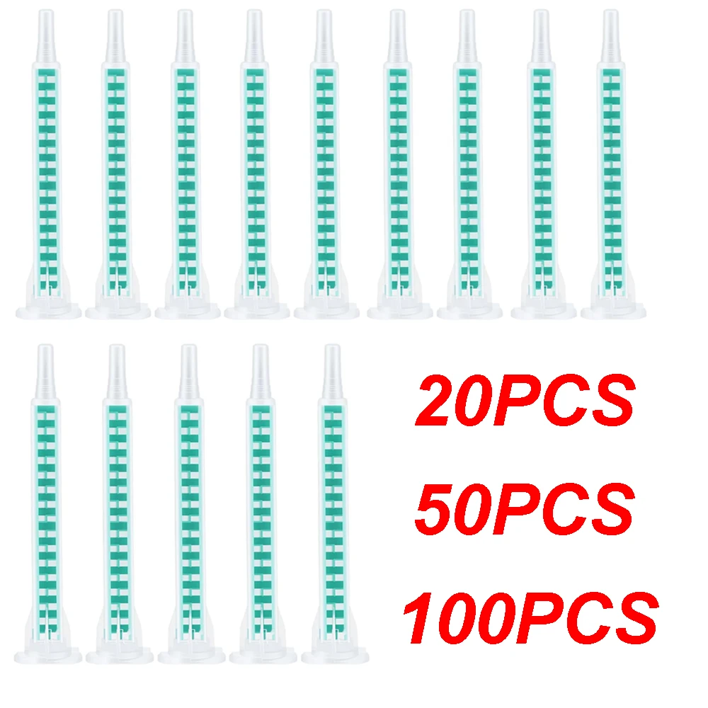 MA0616 Static Mixing Nozzle Heads Epoxy Resin Adhesive Applicator Mixing Tip for 50ml AB Glue Gun 1.7oz (Ratio 1:1/1:2)