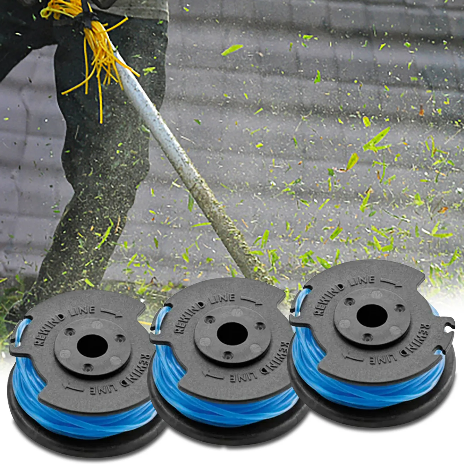 

Grass Trimmer Spool Line Spool Cover Cap Set Mowing Accessories Replacing The Spool Grass Head and Grass Rope Accessories Tool