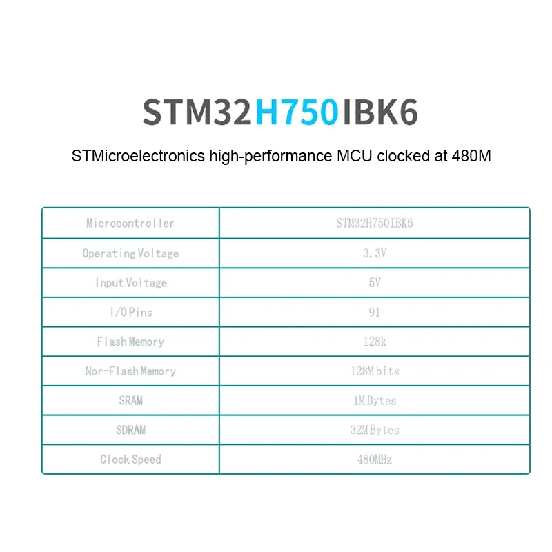 STM32H7 core board STM32H750IBK6 core board STM32H7 development Minimum system board