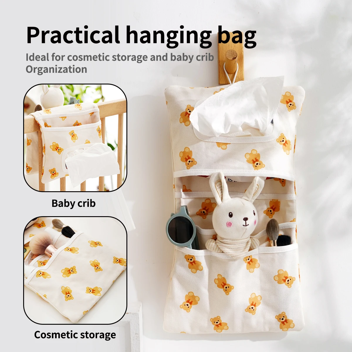 Happyflute 1 PC Bag Organizer Waterproof Mini Diaper Bag Foldable Mom Travel Set Diaper Organizer With Gift For Baby Shower