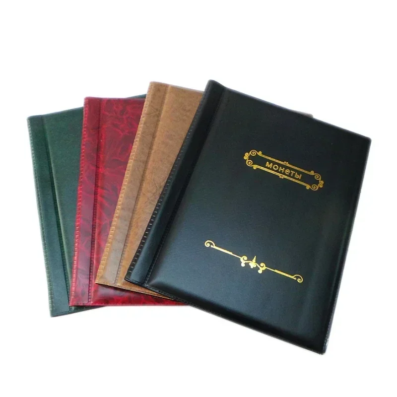 250 Coin Collector Album Coins Embedded Non-slip Cover Collector Album Coin Storage Book Russian Coin Album Loose-leaf Binder