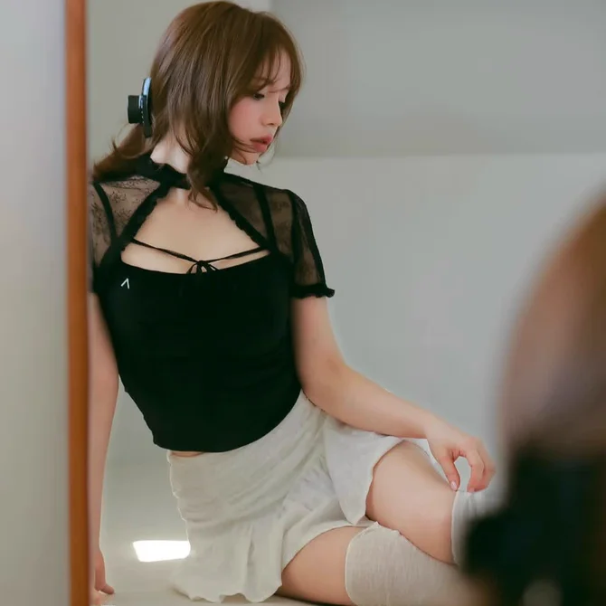 

Velvet Pure Desire Sweet Sister Mary Top Cutie Pie ort Sve Воротник-стойка Slim Fit Japanese Sle Velvet irt