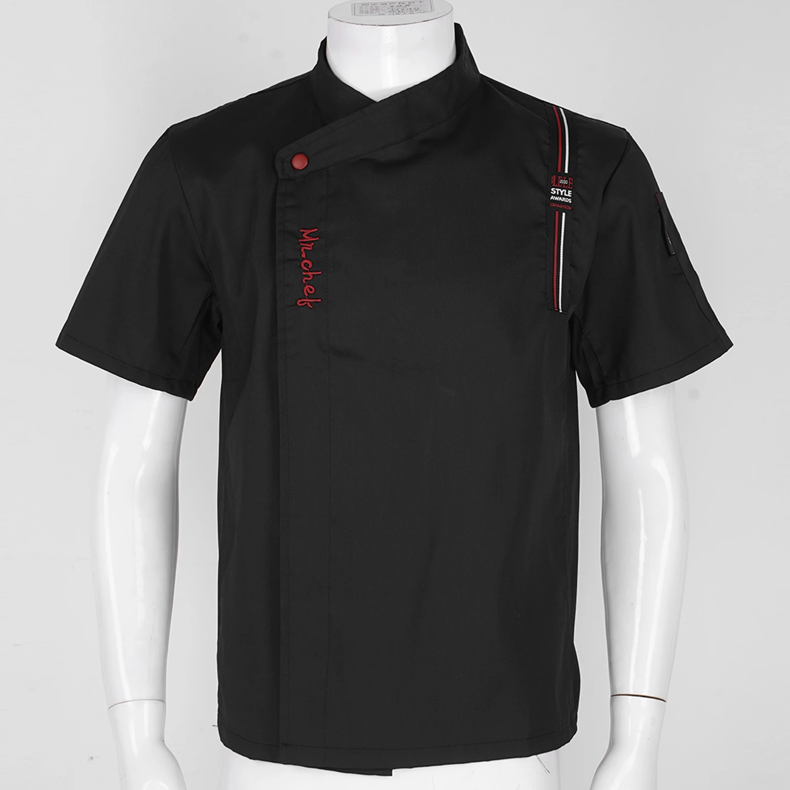 Uniforme de chef cuisinier pour hommes, vêtements de cuisine de restaurant, vestes de gilet, uniforme professionnel, tenue de salopette