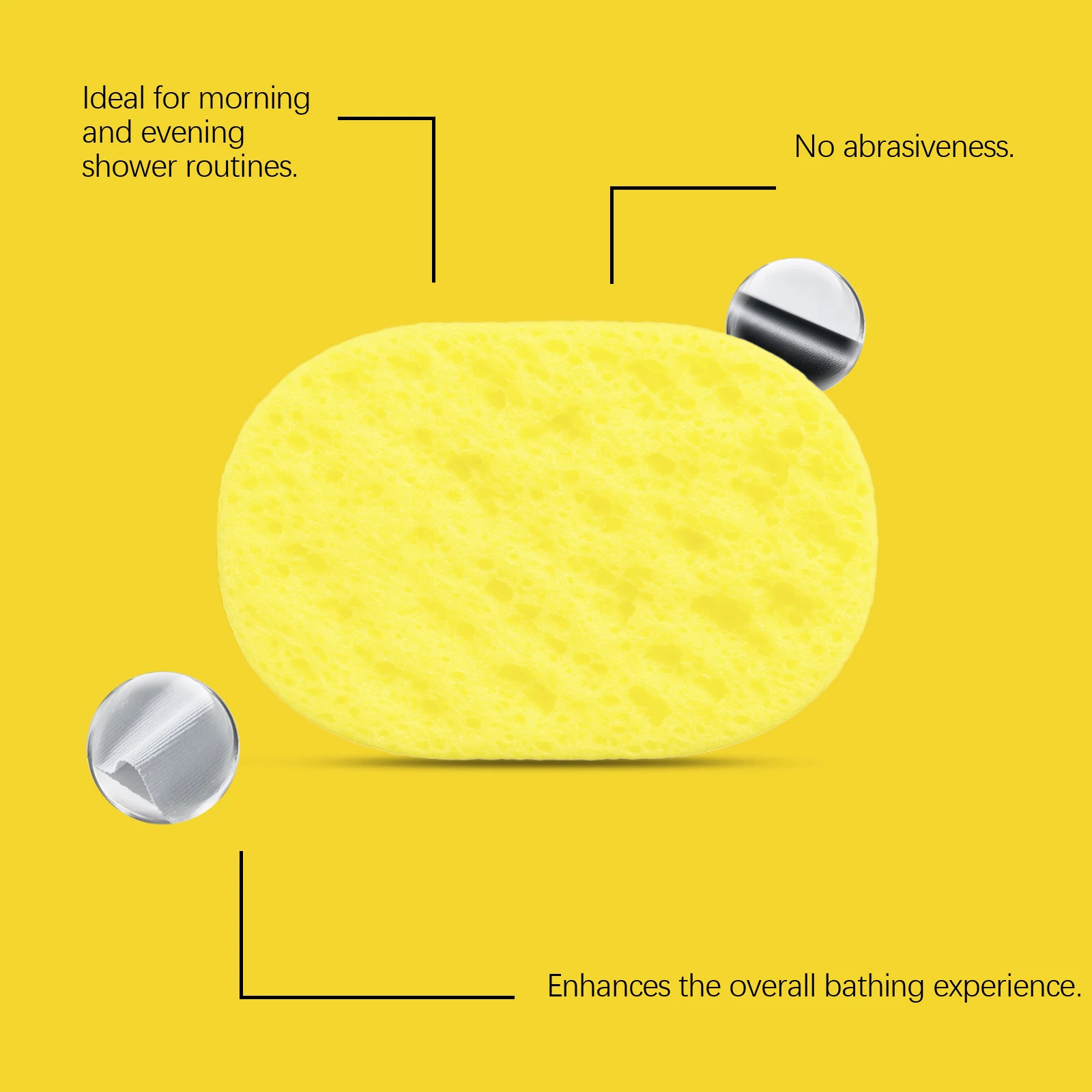 إسفنجة صابون عشبة الليمون من سيترونيلا، إسفنجة تقشير مناسبة لجميع الجسم وينظف وتقشيره بشكل فعال