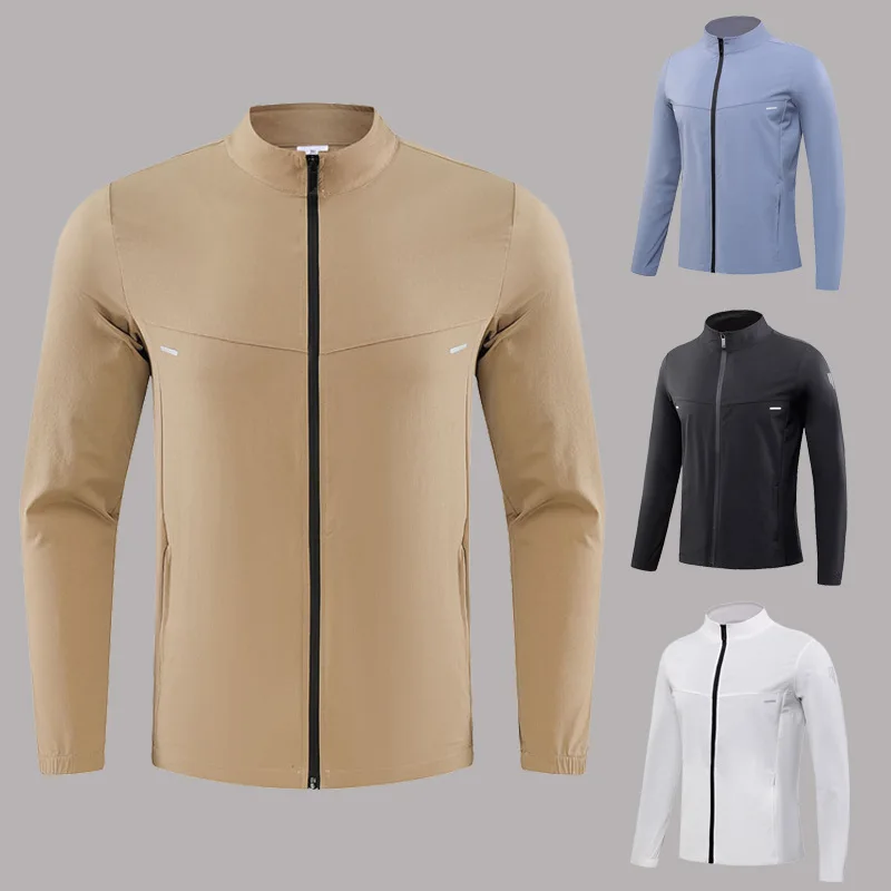 New men's and women's sports jacke Spring and Autumn quick-drying breathable outdoor running  fitness and elastic casual top