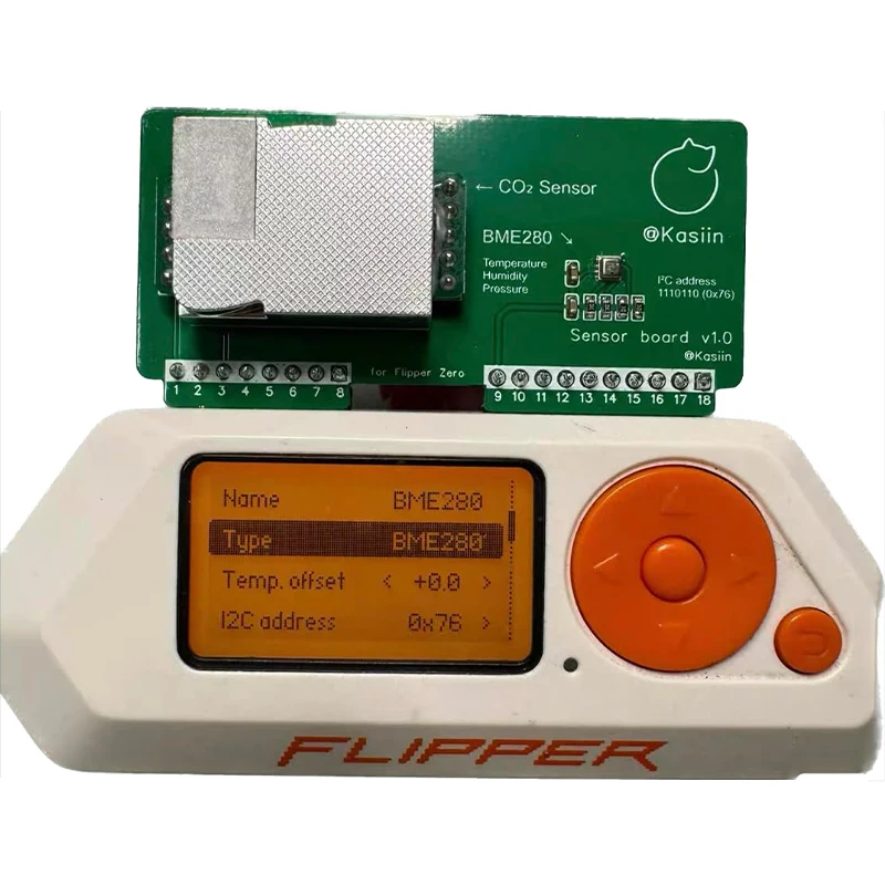 Flipper Zero Environmental Sensor Module - Integrated MH-Z19 CO2 、Temperature、Humidity, and Pressure Sensor 4in1 - view 3