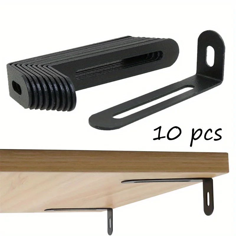 L-Shaped Angle corner Bracket 90° Right Angle Iron Support Multifunctional Furniture Hardware for Partition Shelf & Cabinet