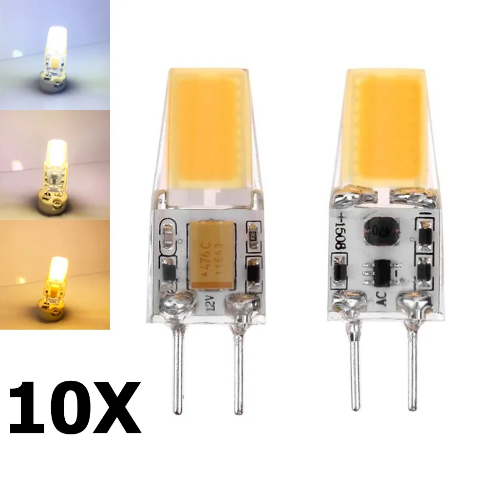 

10X GY6.35 LED Silicone Lamp 5W Home-Appliance replacement Chandelier decorative Halogen saving Clear Cold Beam Home DC12V COB