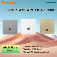 Tenda W6-S N300 in-wall Wireless Access Point,300Mbps Indoor Wall WiFi AP, Client+AP, IEEE 802.11n/g/b PoE,PPTP, L2TP Router