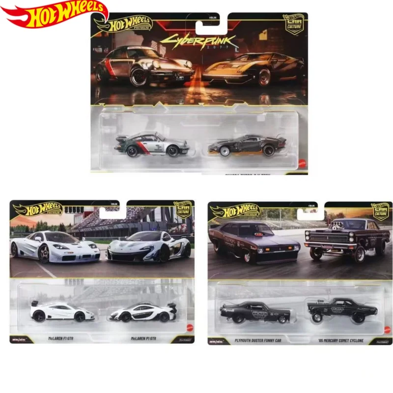 Original Hot Wheels Car Culture HBL96 Gold Label Porsche 930 QUADRA TURBO-R V-TECH 1/64 Die-Cast Model Car Collectible Fans Gift