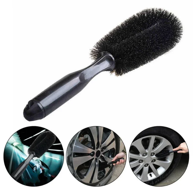 Car Wheel Tire Rim Scrub Brush Washing Cleaner Vehicle Tool Cleaning