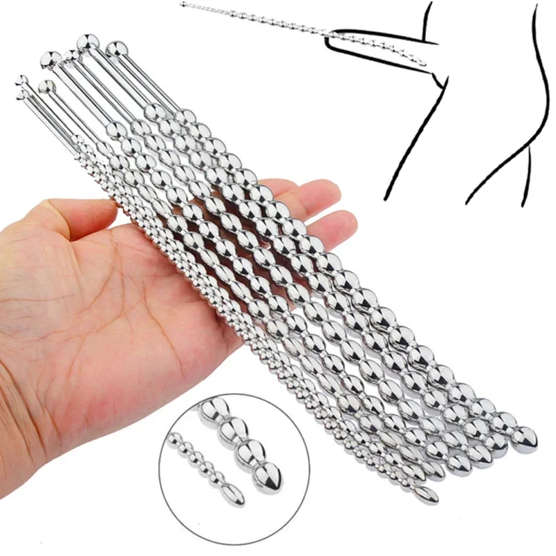 

Stainless Steel Urethral Penis Plug Dilator Urethral Catheter Stretching Stimulator Delay Ejaculation Toy Men Masturbation Toys