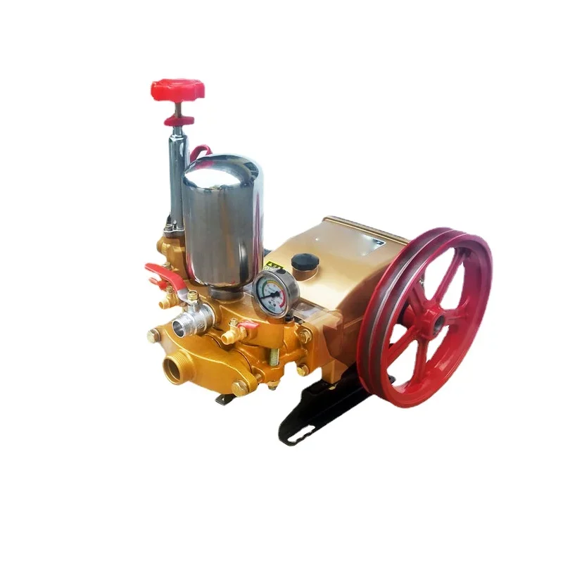 80/90/120 Porcelain Spraying Grease Free High Pressure Three Cylinder Plunger Pump Large Flow Remote Water Delivery Dosing Spray