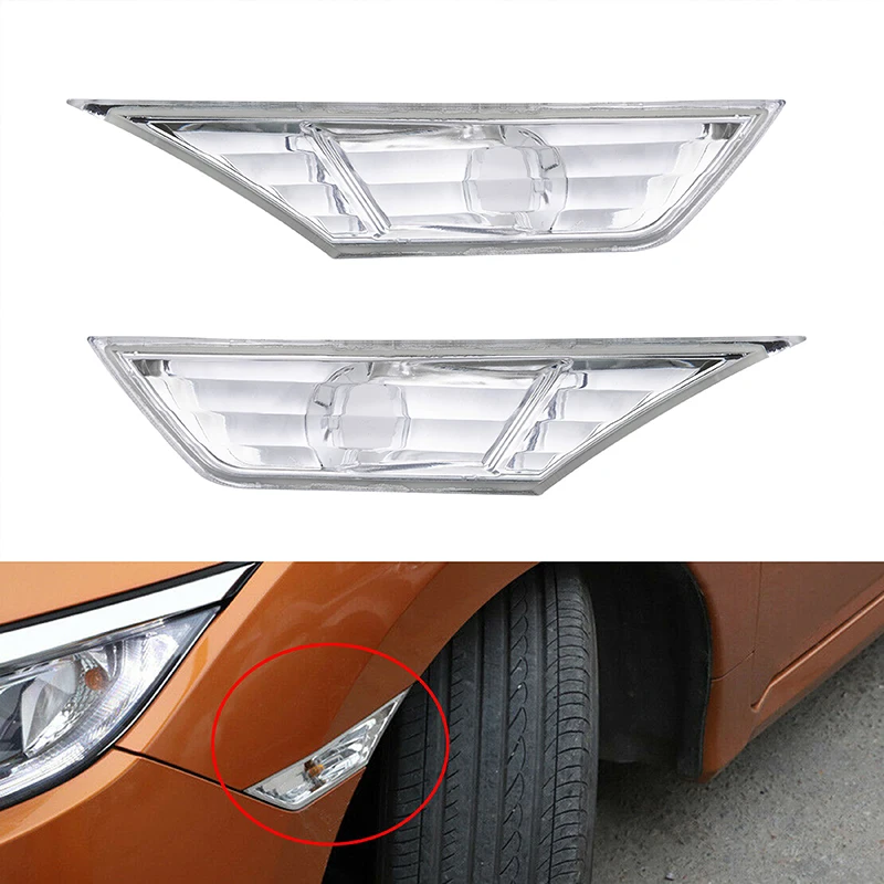 Car Front Bumper Reflector Side Marker Lamp Housing for Honda Civic 2016 2017 2018 2019 2020 2021 Coupe/Sedan/Hatchback Parts