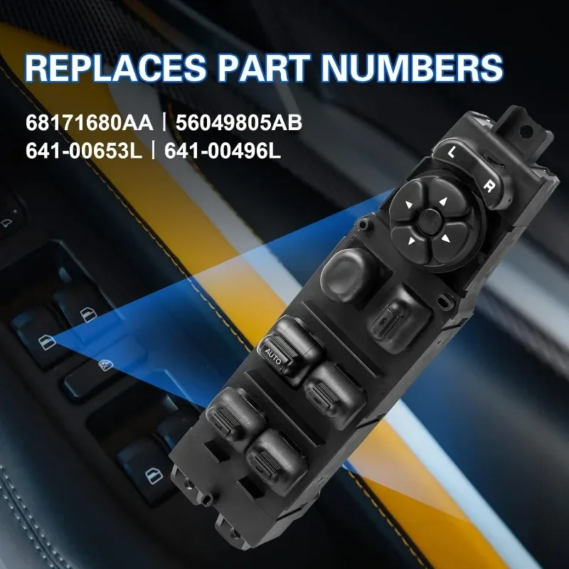 

68171680AA for Dodge Durango 2001-2004 Master Power Window Switch For Dodge Ram 1500 2500 3500 2002-2010 Dakota 56049805AB