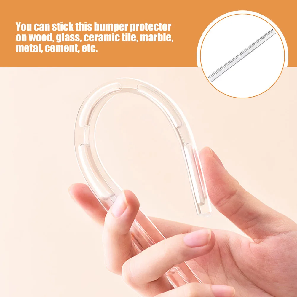 

Clear Pvc Strong Adhesion Thick Solid Features Corner Protectors Furniture Edge Guards Diy Cuttable Table Corner Bumpers