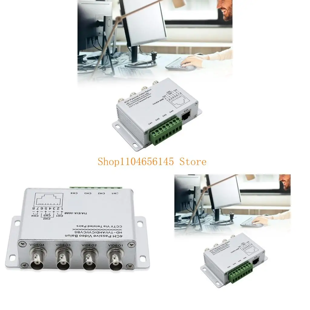 5ASD 4CH Пассивное видео Balun Приемопередатчики разъемы UTP кабельные преобразователи CVI AHD 5ASD 4CH Пассивное видео Balun Приемопередатчики разъемы UTP кабельные преобразователи CVI AHD