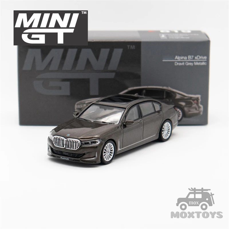 MINI GT 1:64 Alpina B7 xDrive Dravit Grey Metallic Diecast Model Car