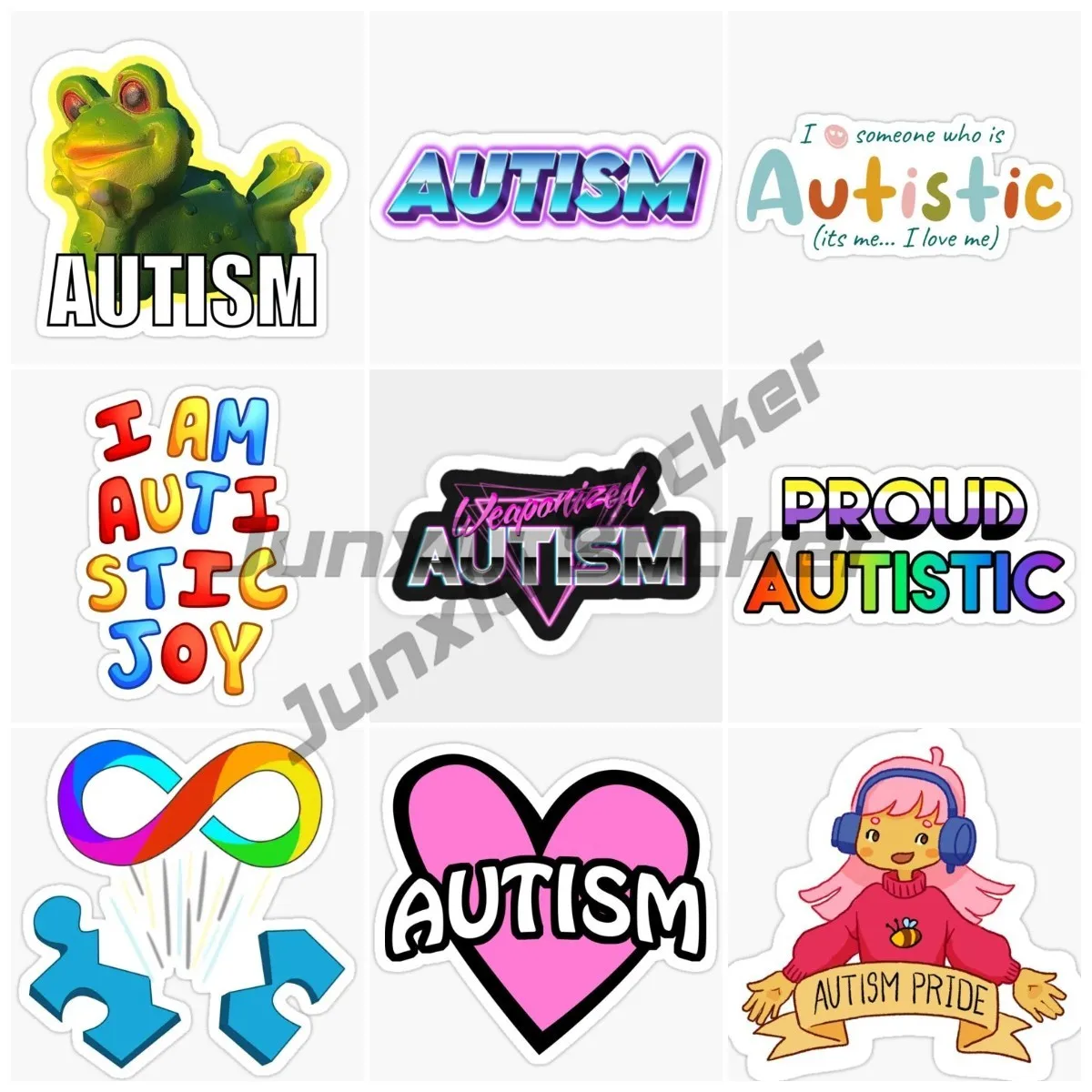 

Originality Car Stickers Decals Autistic Autism Vehicle Waterproof Sticker Decal Styling Awareness Car Truck Window Accessories