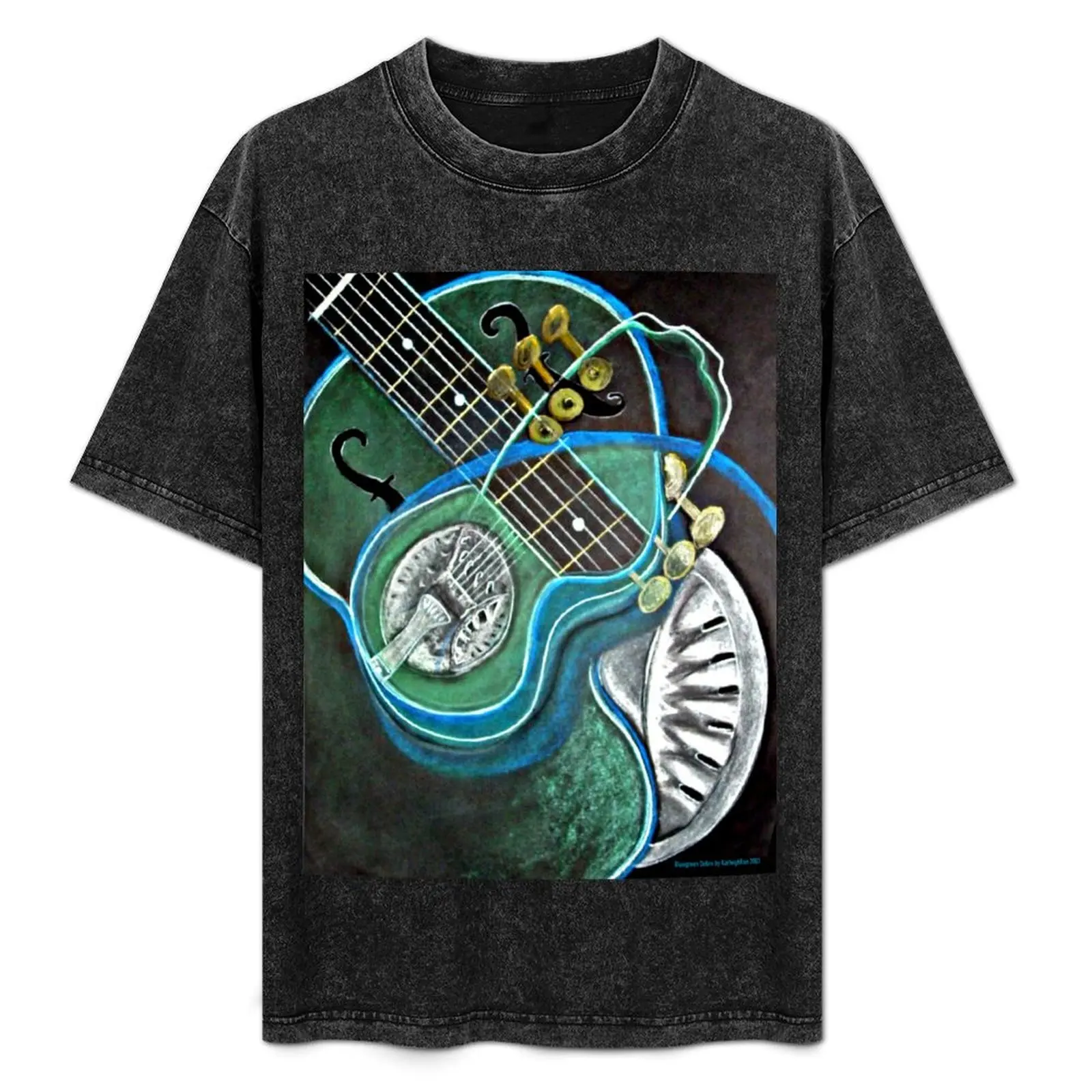 

Bluegreen Dobro T-Shirt Summer Casual Loose T-Shirt