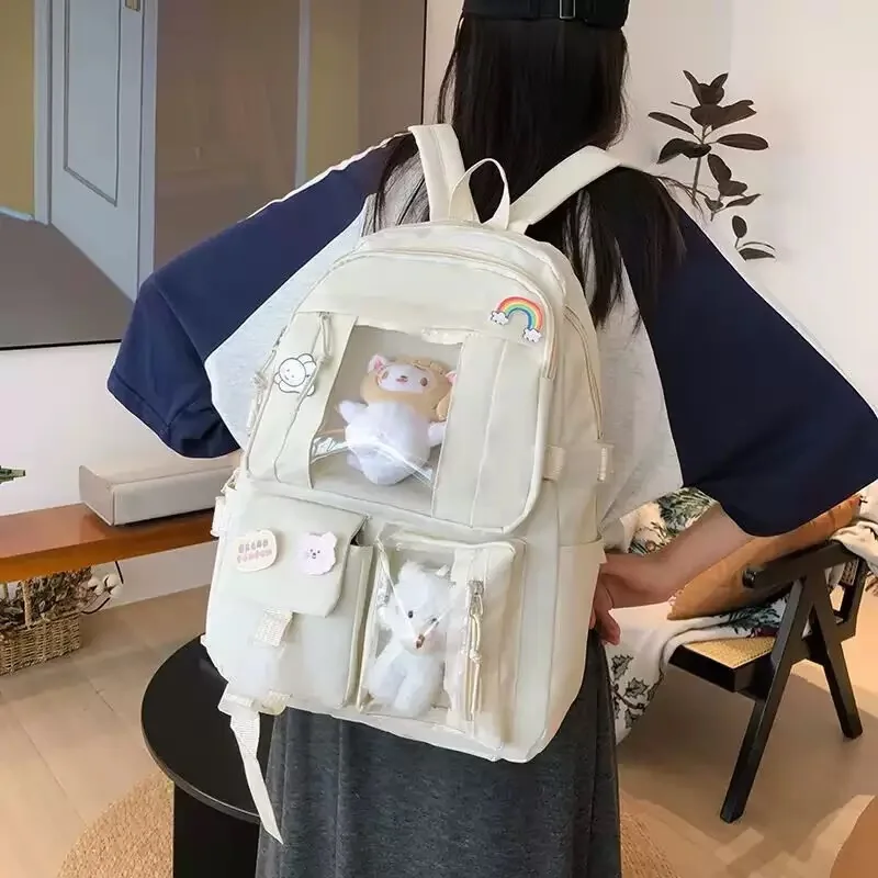 2026 New hot sell Girl's large capacity backpack, unique and cute student backpack