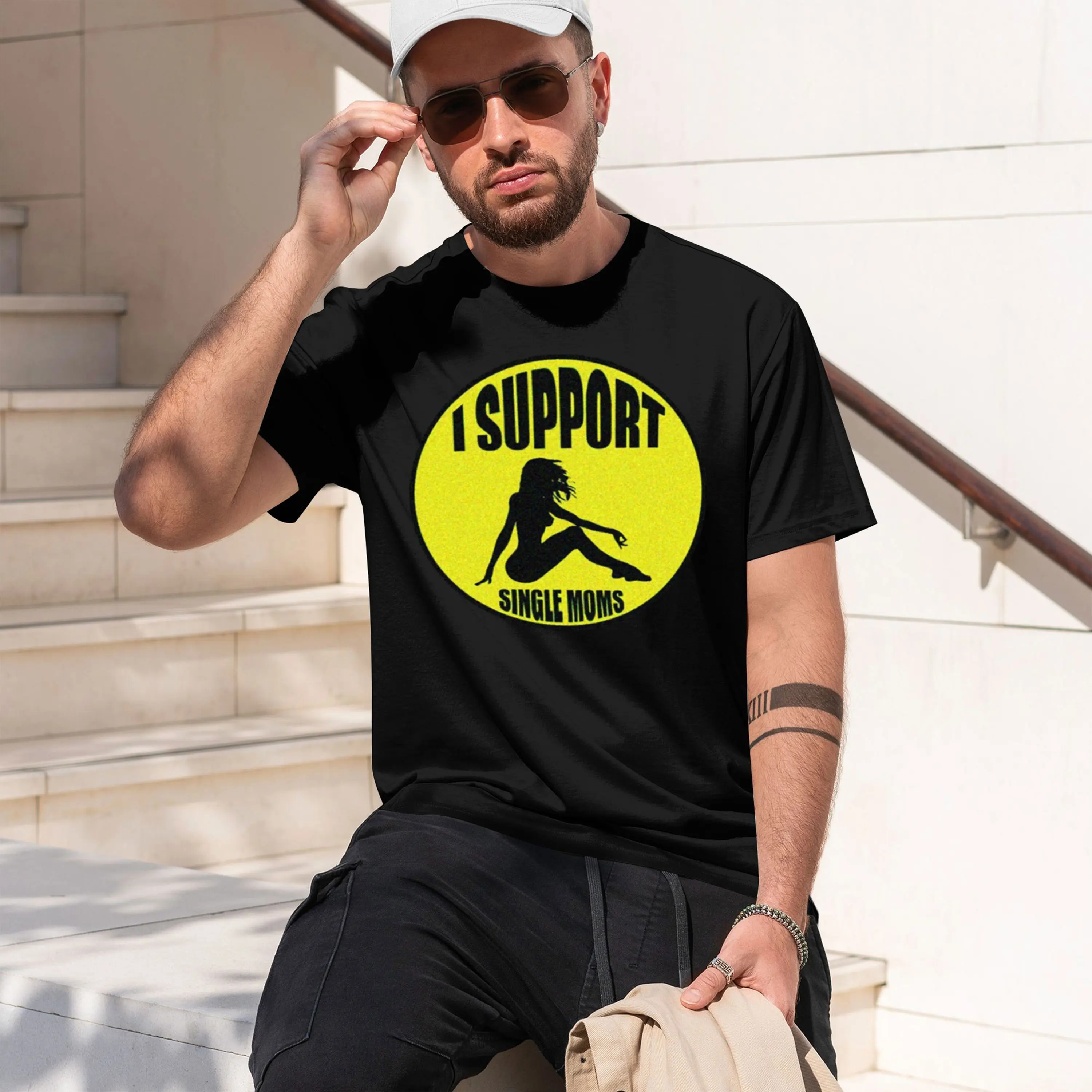 J'espère que la journée sera aussi agréable que mon derrière. Sticker 2026 Nouveau modèle T-shirt à manches courtes et col rond pour homme, classique, décontracté, plusieurs couleurs
