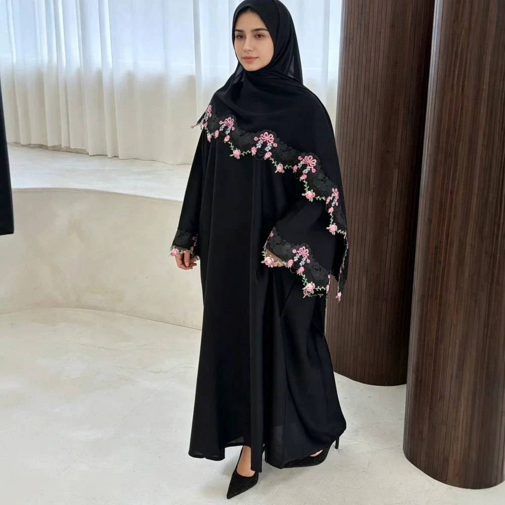 

Eid Dress Women Muslim Abaya Party Dresses Embroidery Vestidos Hijab Ramadan Jalabiya Islam Arab Long Robe Morocco Dubai Kaftan