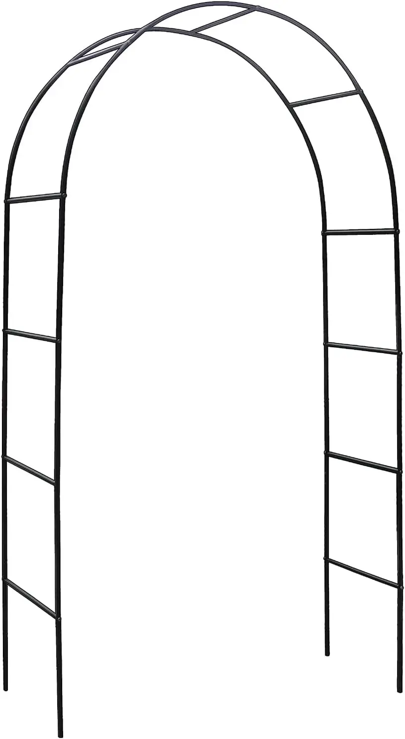 

Metal Pergola Arbor, Outdoor Flower Garden Arch Trellis, Steel Garden Arbor for Climbing Plants, Wedding Decoration