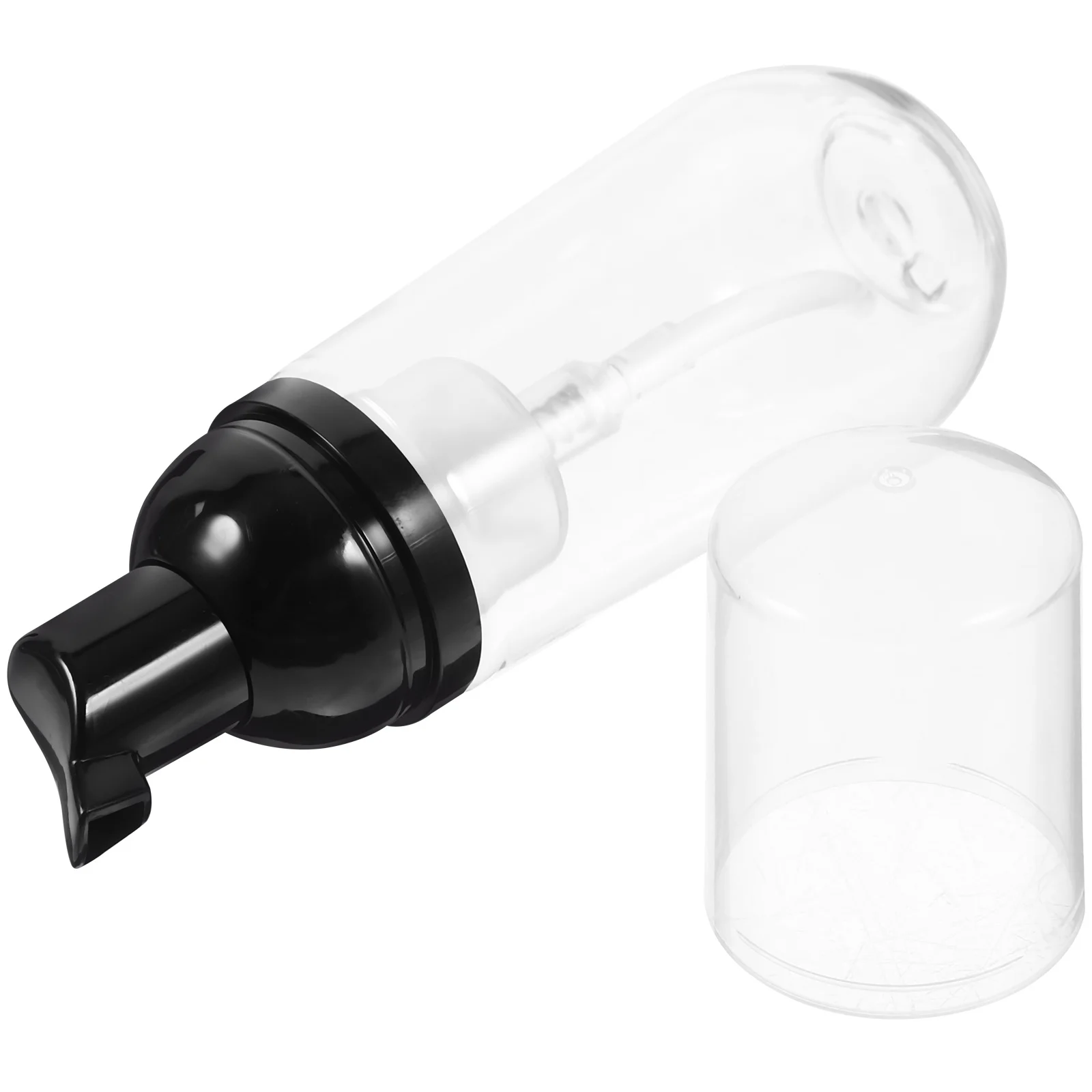 3 Stück transparente Schaumpumpenflaschen, 60 ml, nachfüllbarer Spender für Shampoo und Körperwäsche, schäumende Pumpflasche, Schaumflasche