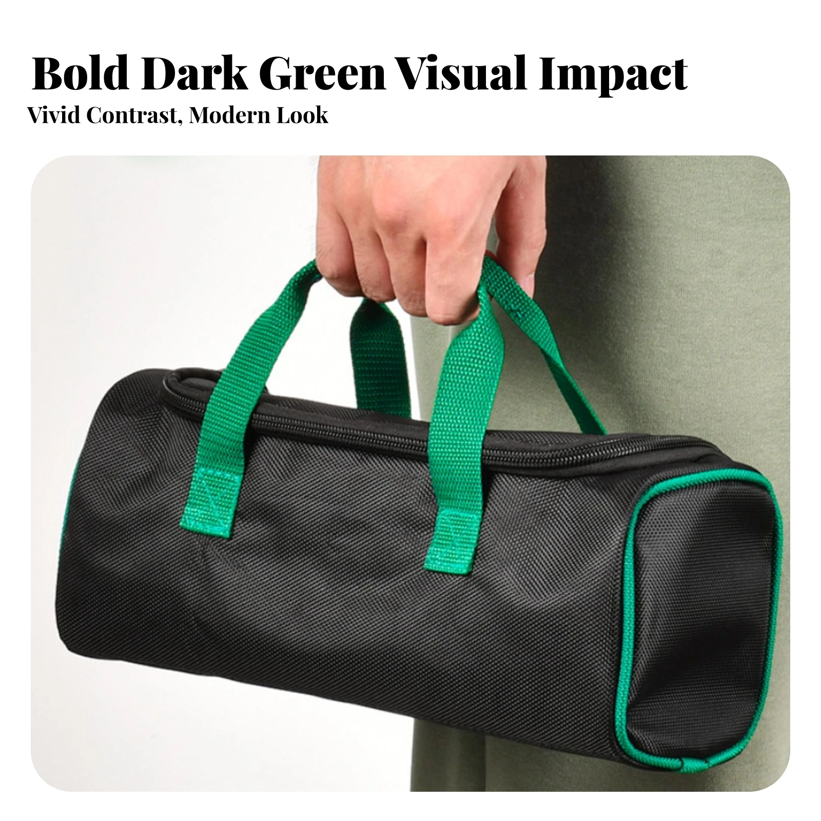 Handheld Tool Bag 1680D Oxford Cloth Zippered Tool Bag