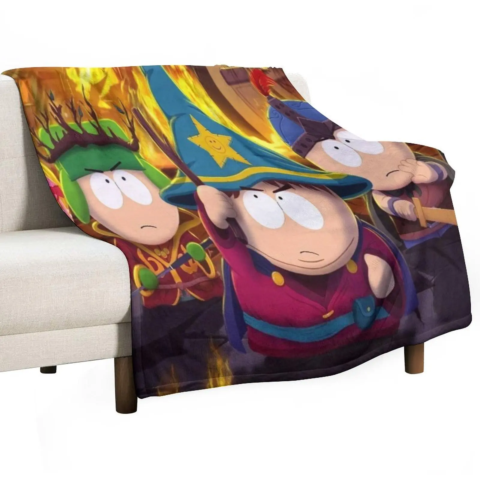 SouthPark Wizards Throw Blanket blankets ands Heavy Fashion Sofas Blankets