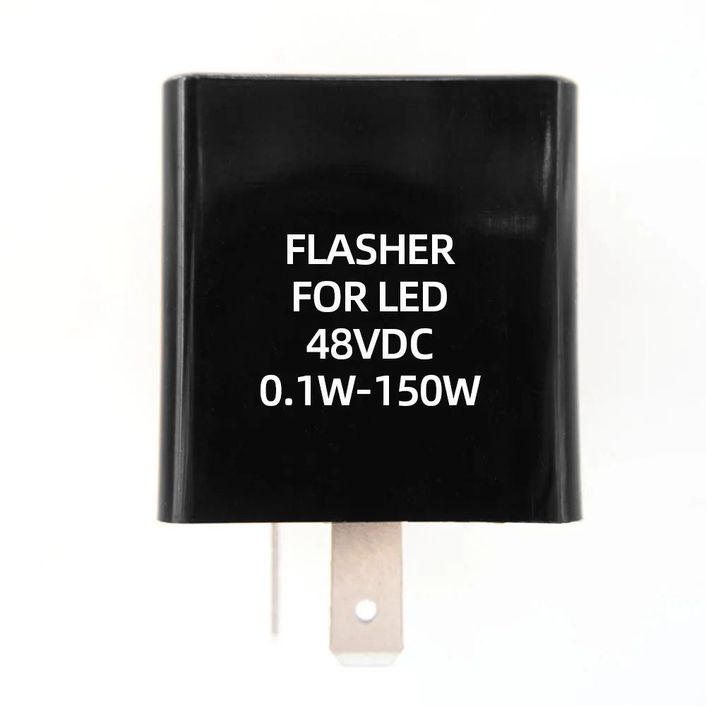 2 Pin Flasher Relay For LED 32V 48V 52V 60V 72V Frequency Relay Turn Signal Indicator Moto Motorcycle Flasher Accessories