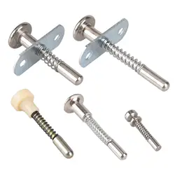 Spring Loaded Latch Pin Heavy Duty Multipurpose Easily Installation Steel Plunger for Cupboard Window Screen Small Bed Supplies