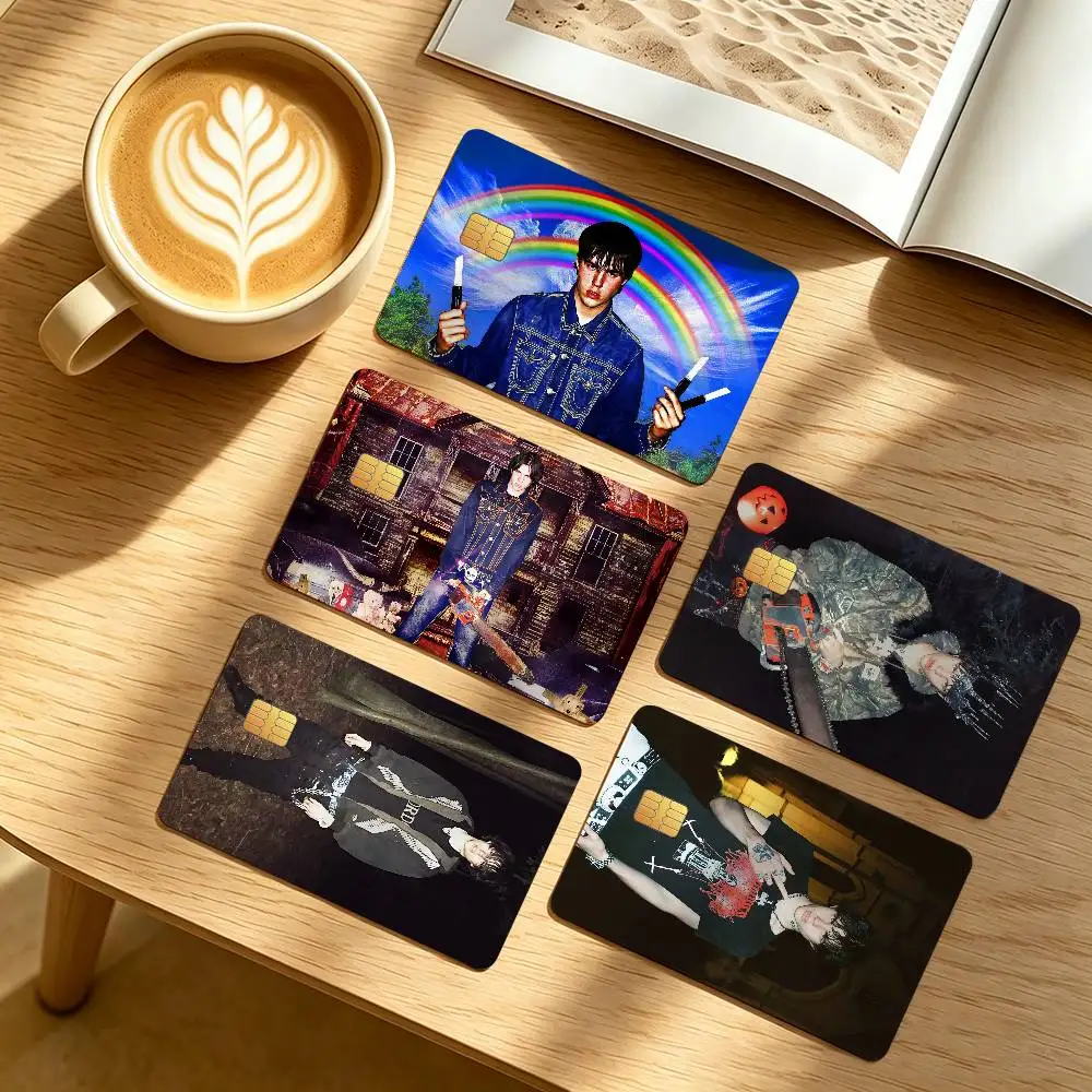 Rapper S-Sematary Credit Card Public Transportation Cards Protective Sticker Waterproof Card Face Decoration 4PCS