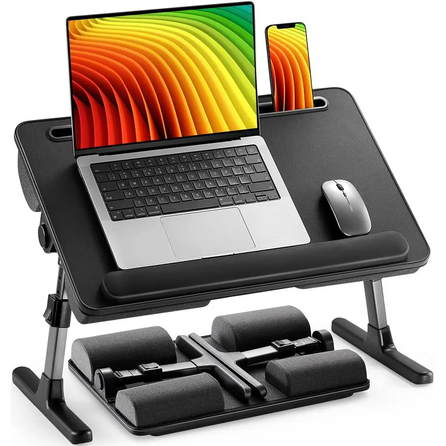 

Laptop Bed Desk, Laptop Tray Computer Lap Desk for Bed Couch Sofa Floor, Bed Tray for Working, Eating, Foldable Lap Stand Table