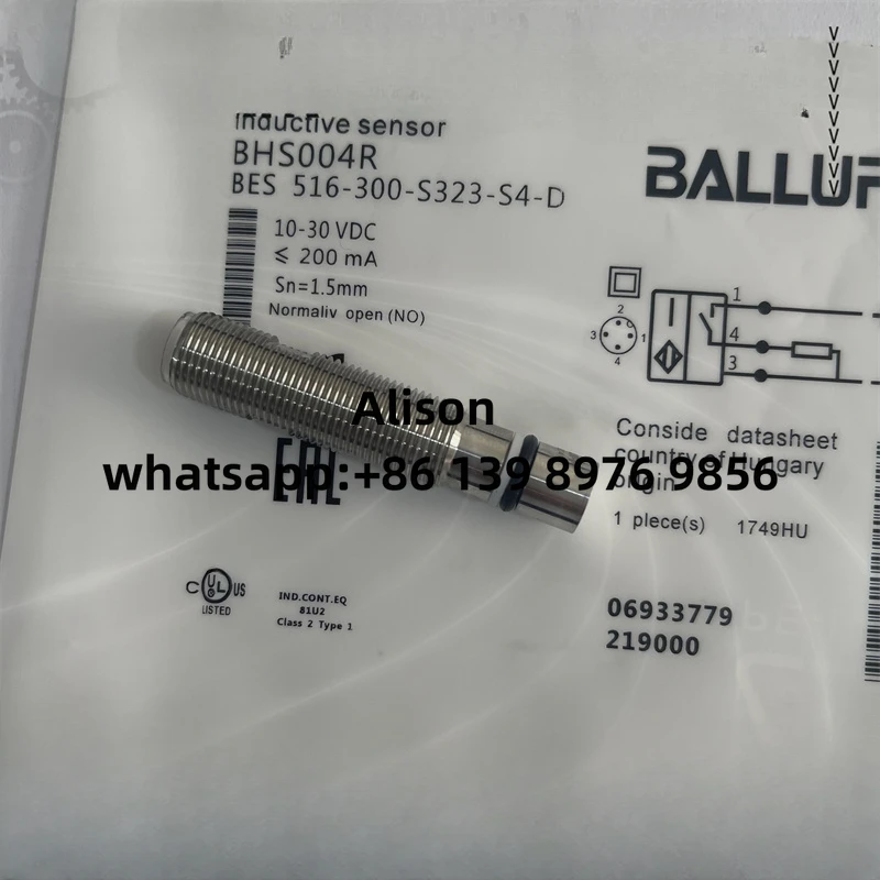 BALLUFF Sensor proximity switch BHS 0096 BES 516-300-S205-D-PU-01