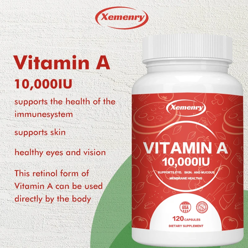 Vitamin A - Supports Eye, Skin and Mucous Membrane Health and Reduces Fatigue