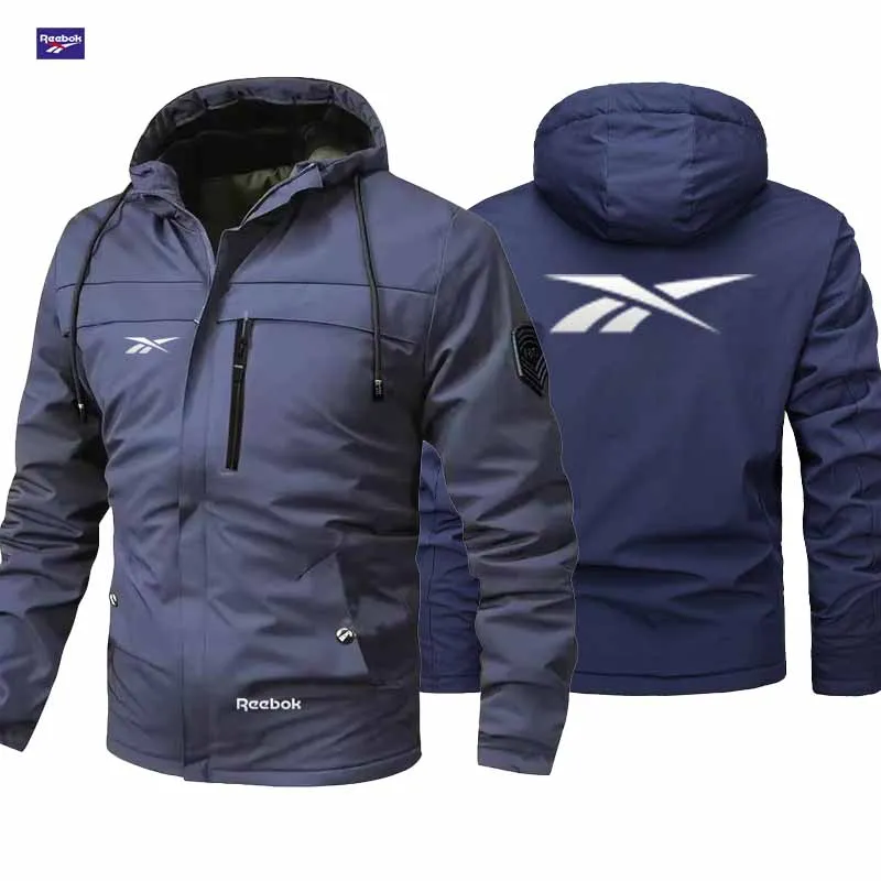 Picture 4: Reebok Men's Soft and Comfortable Model with Windproof Design, Featuring Zipped Closure and a Complete Style with Multiple Zippe