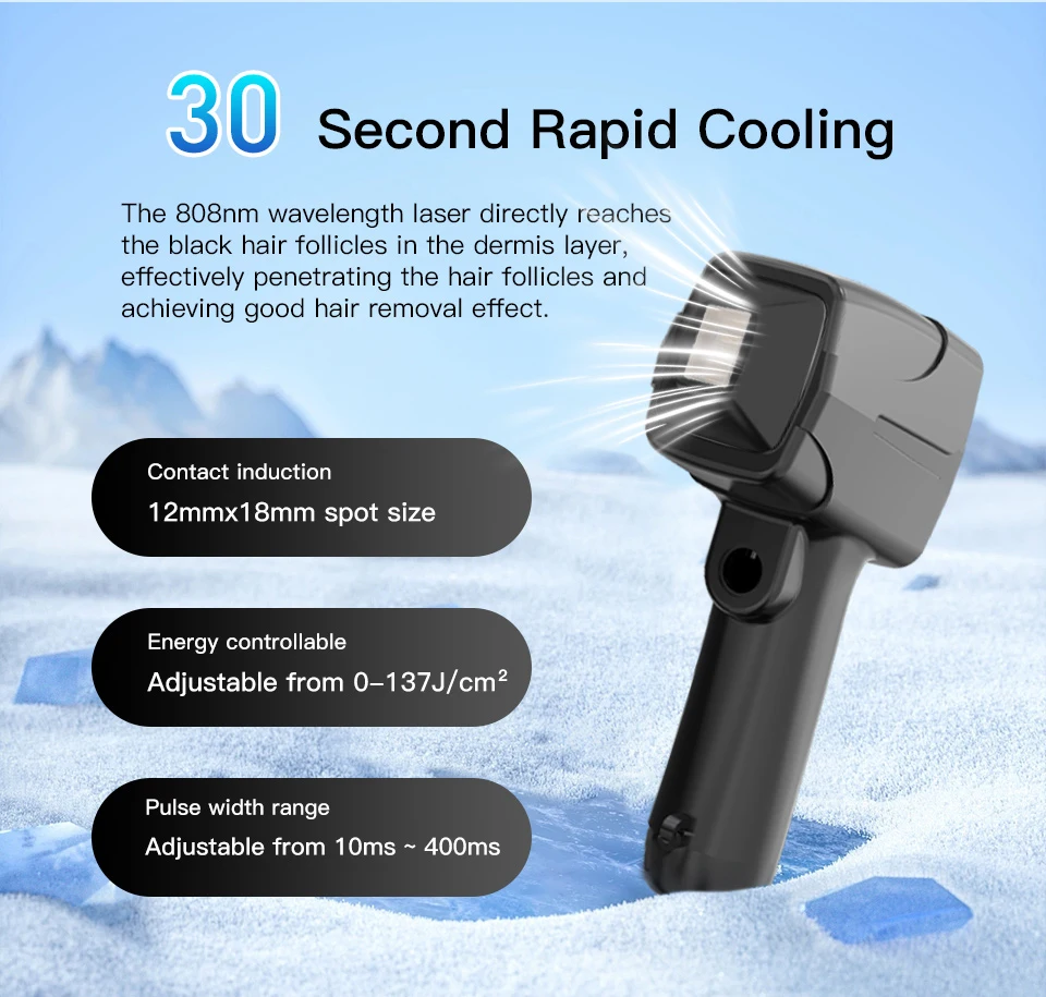 808nm 전문 미니 다이오드 레이저 제모기 빠른 플래시 제모기 무통 영구 제모기 전신 치료 여성