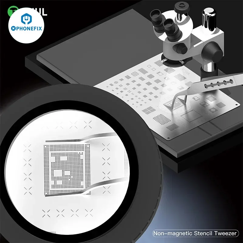 2UUL TI21 TI22 pinzas ultraligeras de titanio para reparación de plantillas de soldadura IC de Chip, pinzas huecas inoxidables no magnéticas TW21 TW22